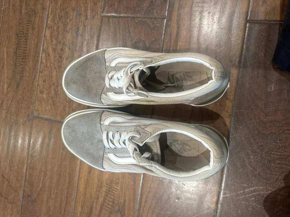 Vans Old Skool Stacked Platform‎ Sneakers in Pastel Drizzle True White - Picture 5 of 5